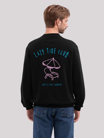 F4NT4STIC Sweatshirt 'Knut und Jan Scribble' in Black: front