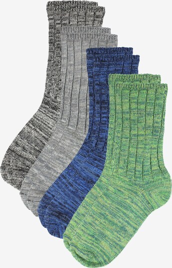 ROGO Socks 'Multicolor' in Blue / Grey / Green, Item view