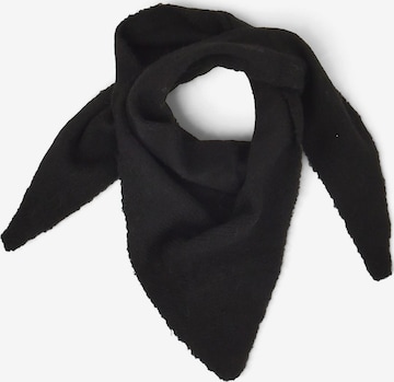 styleBREAKER Wrap 'Kleines Strick Dreieckstuch im Sophie Scarf Stil' in Black: front