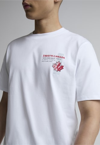 T-Shirt 'Alonso' Zavetti Canada en blanc