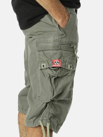 Loosefit Pantalon cargo 'BAGGY' Molecule en vert