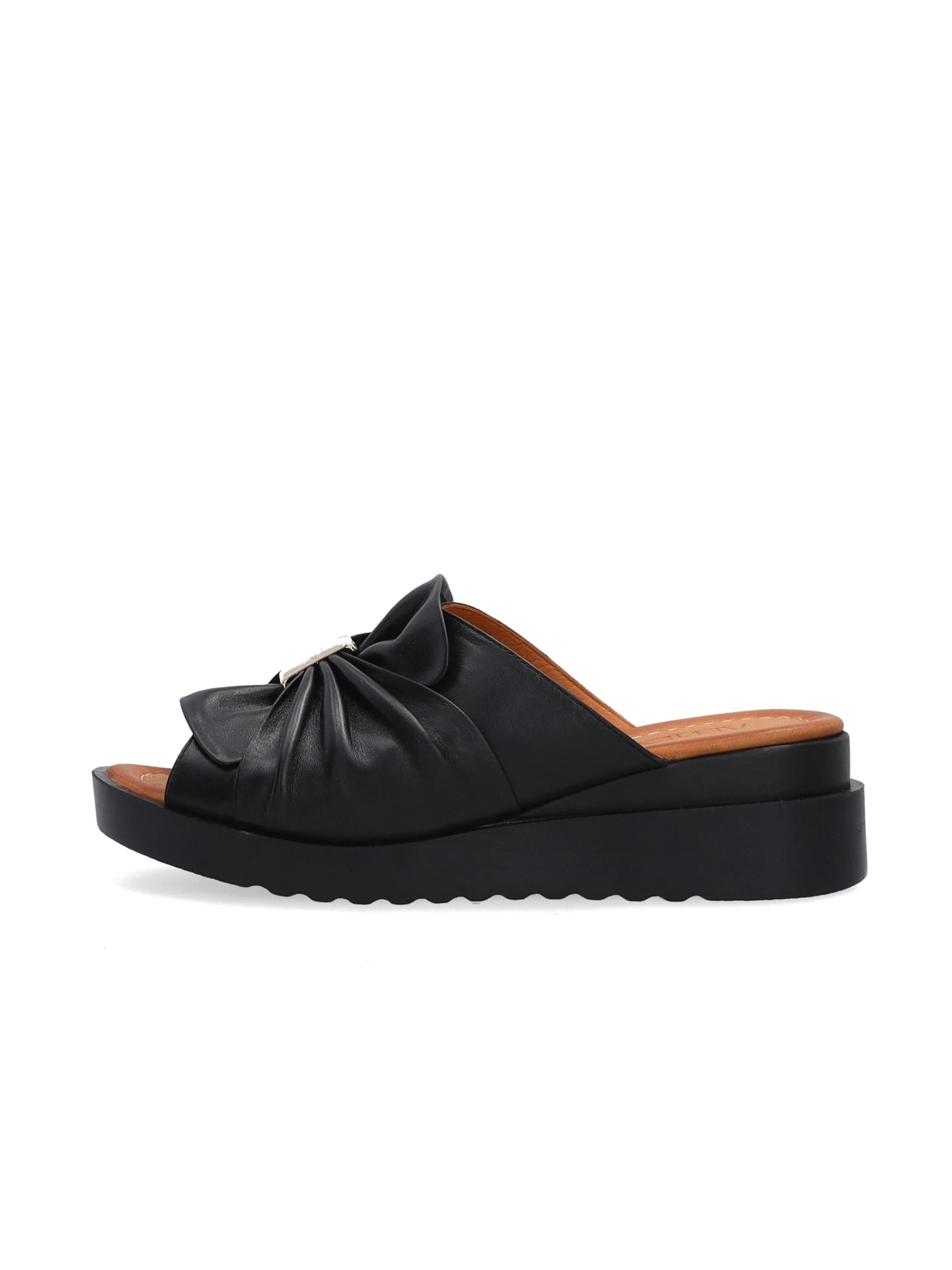 VENEZIA Pantolette 'Venezia'‌‌‌ in Schwarz: Vorderseite