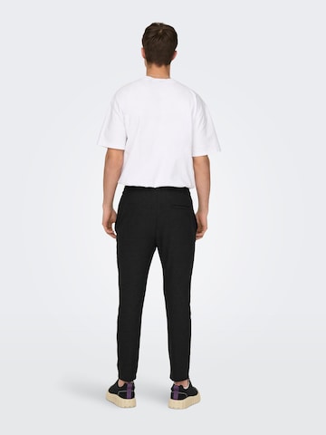 Only & Sons Regular Trousers 'Linus' in Black