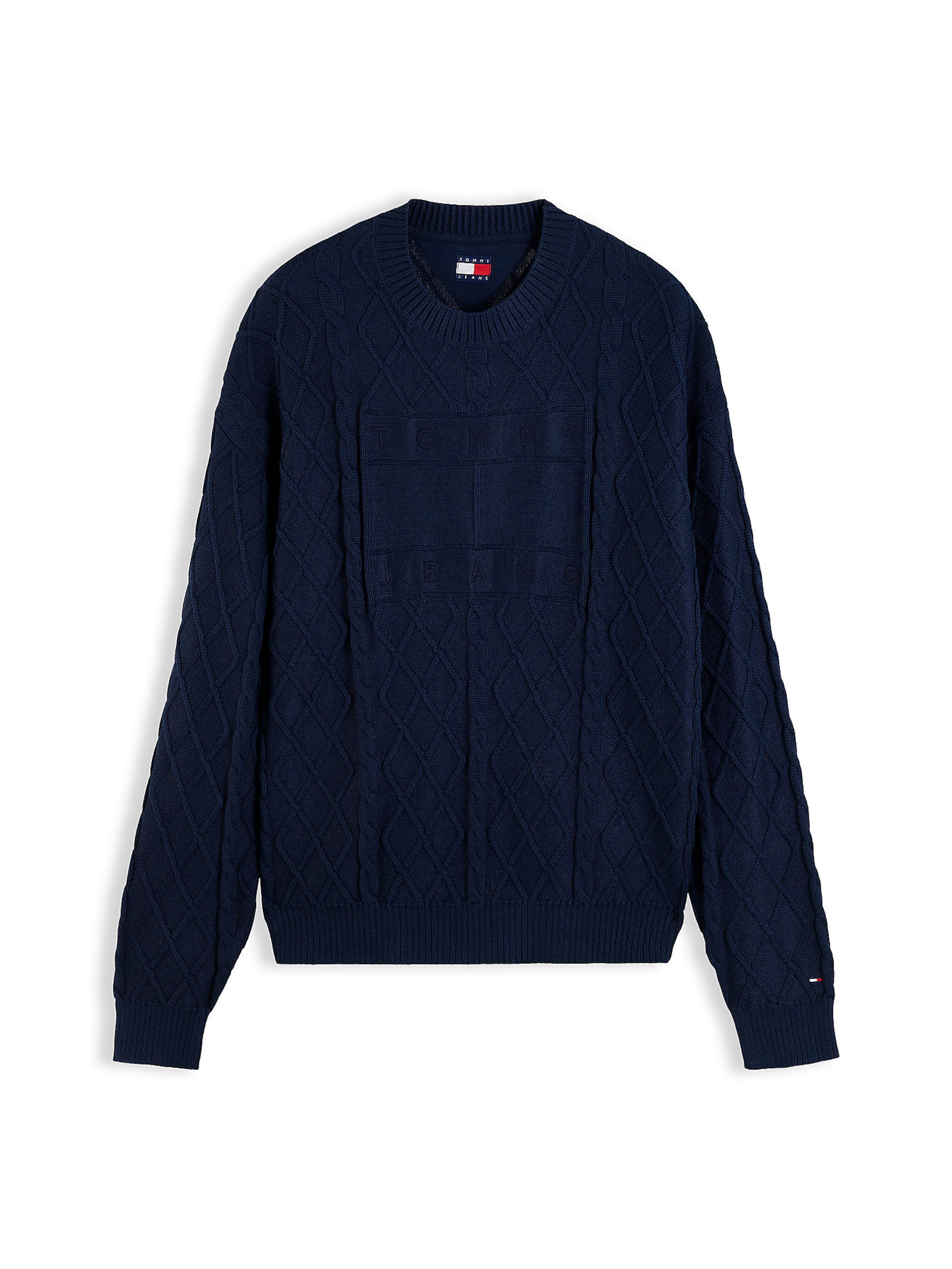 Tommy Jeans Trui in Blauw: voorkant