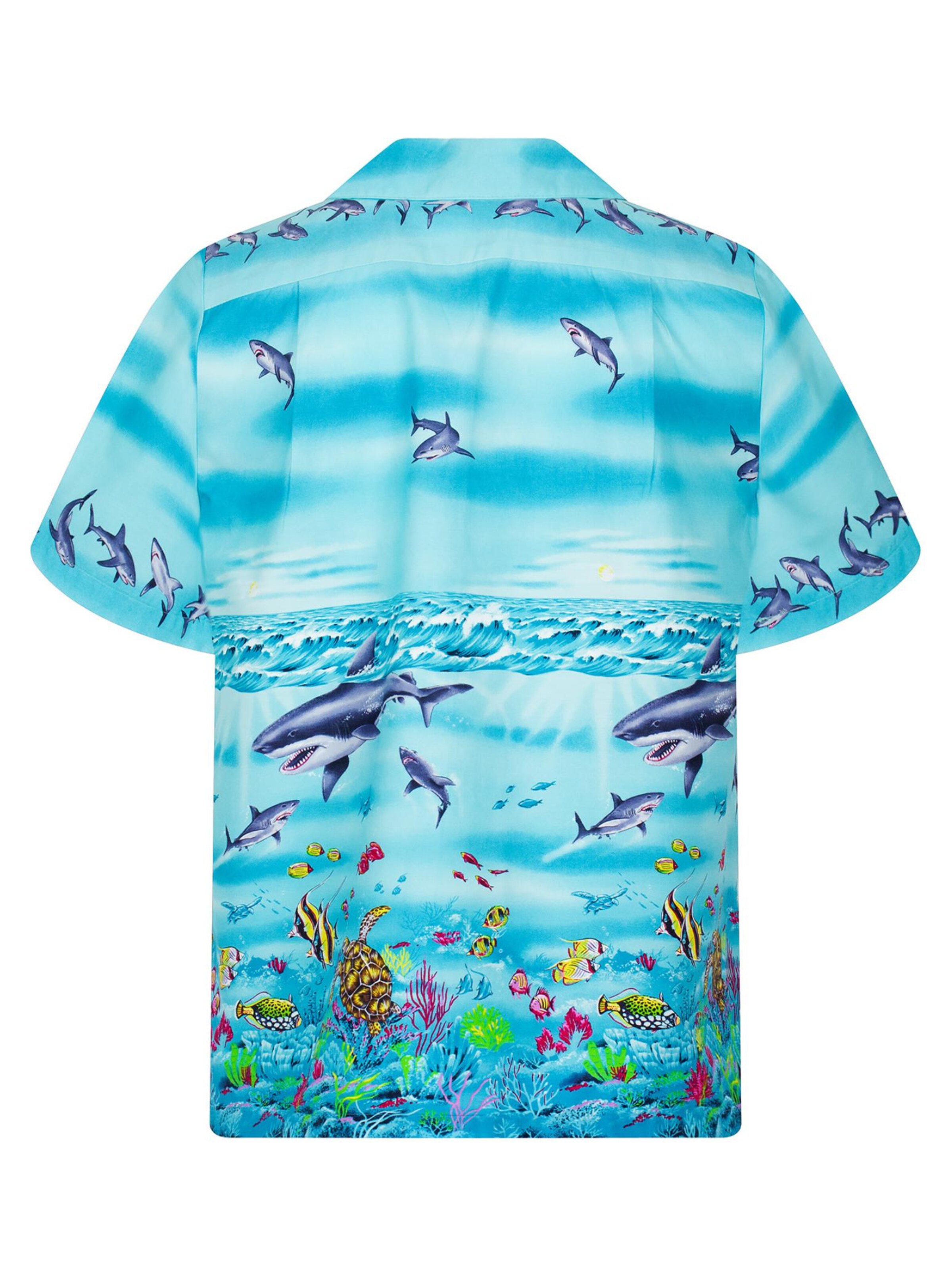 KY's Regular fit Button Up Shirt 'Haie' in Blue