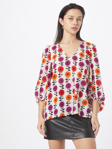 Traffic People Blouse 'Mollie' in Wit: voorkant