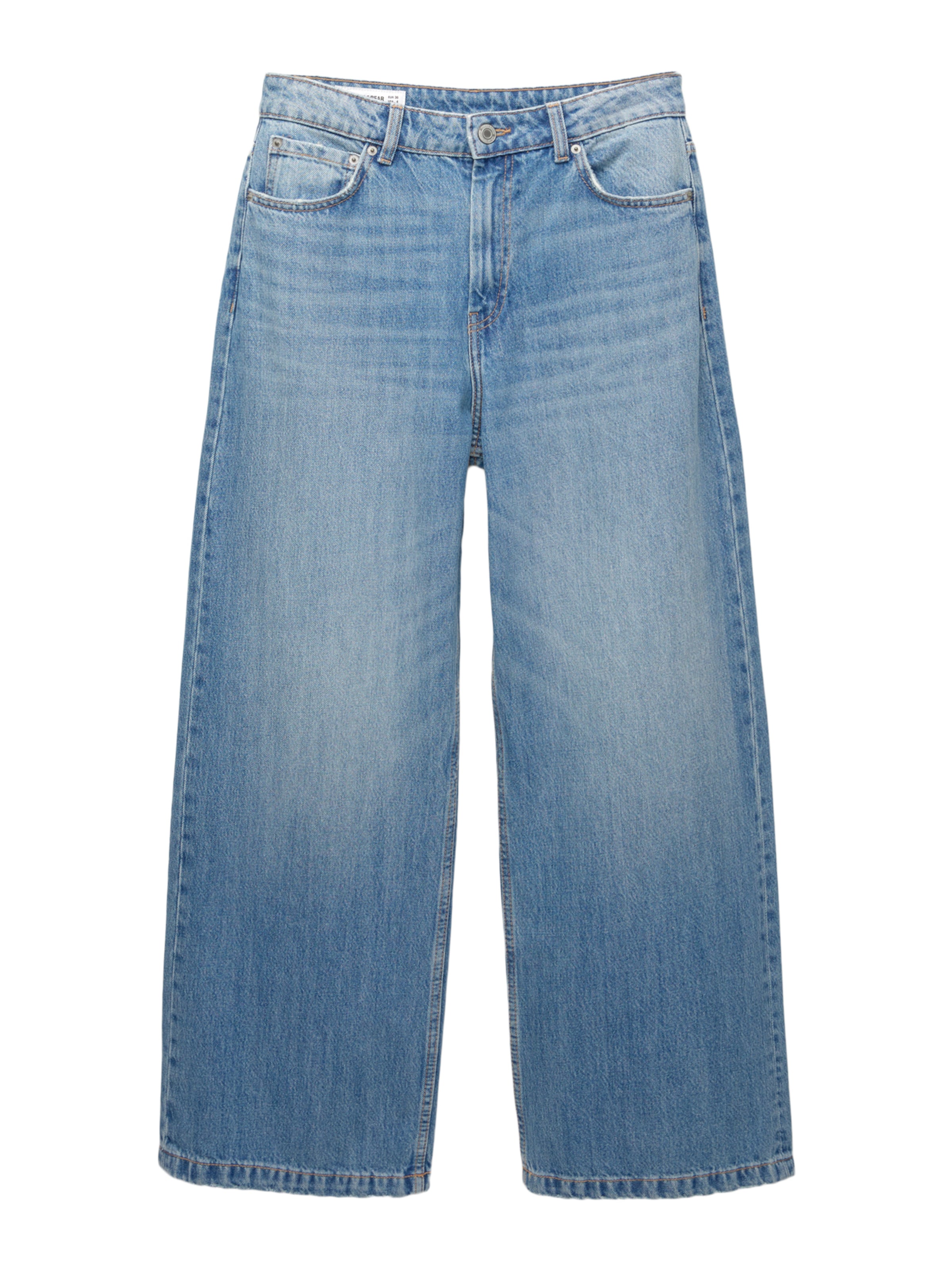 Pull&Bear Baggy Džíny – modrá: přední strana