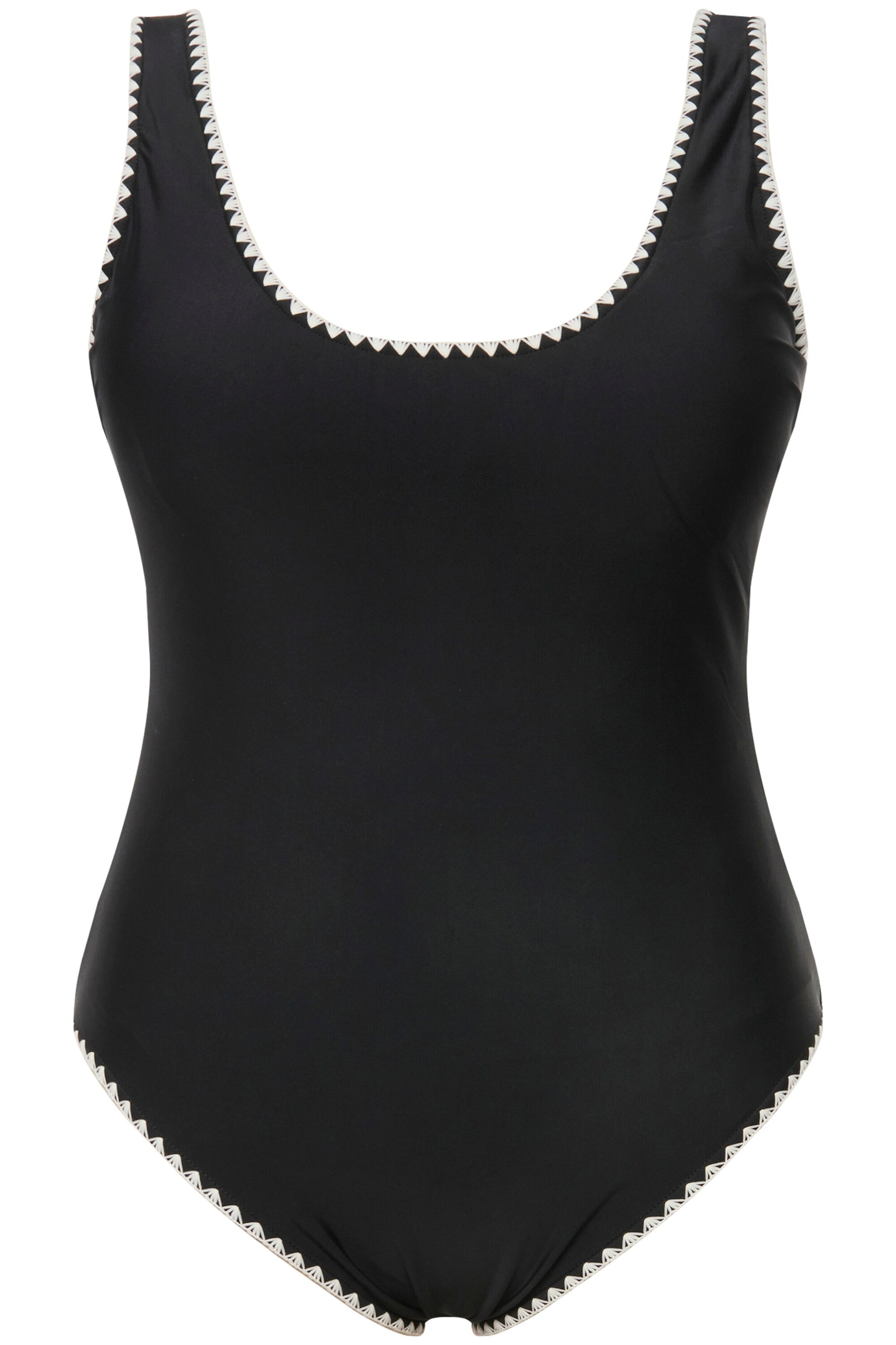 Studio Untold Badeanzug in Schwarz: Vorderseite