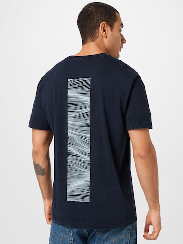 T-Shirt 'Relaxbob' SELECTED HOMME en bleu