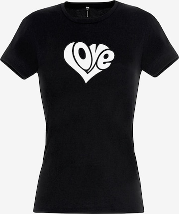 RMK Shirt 'Love Herz' in Black: front