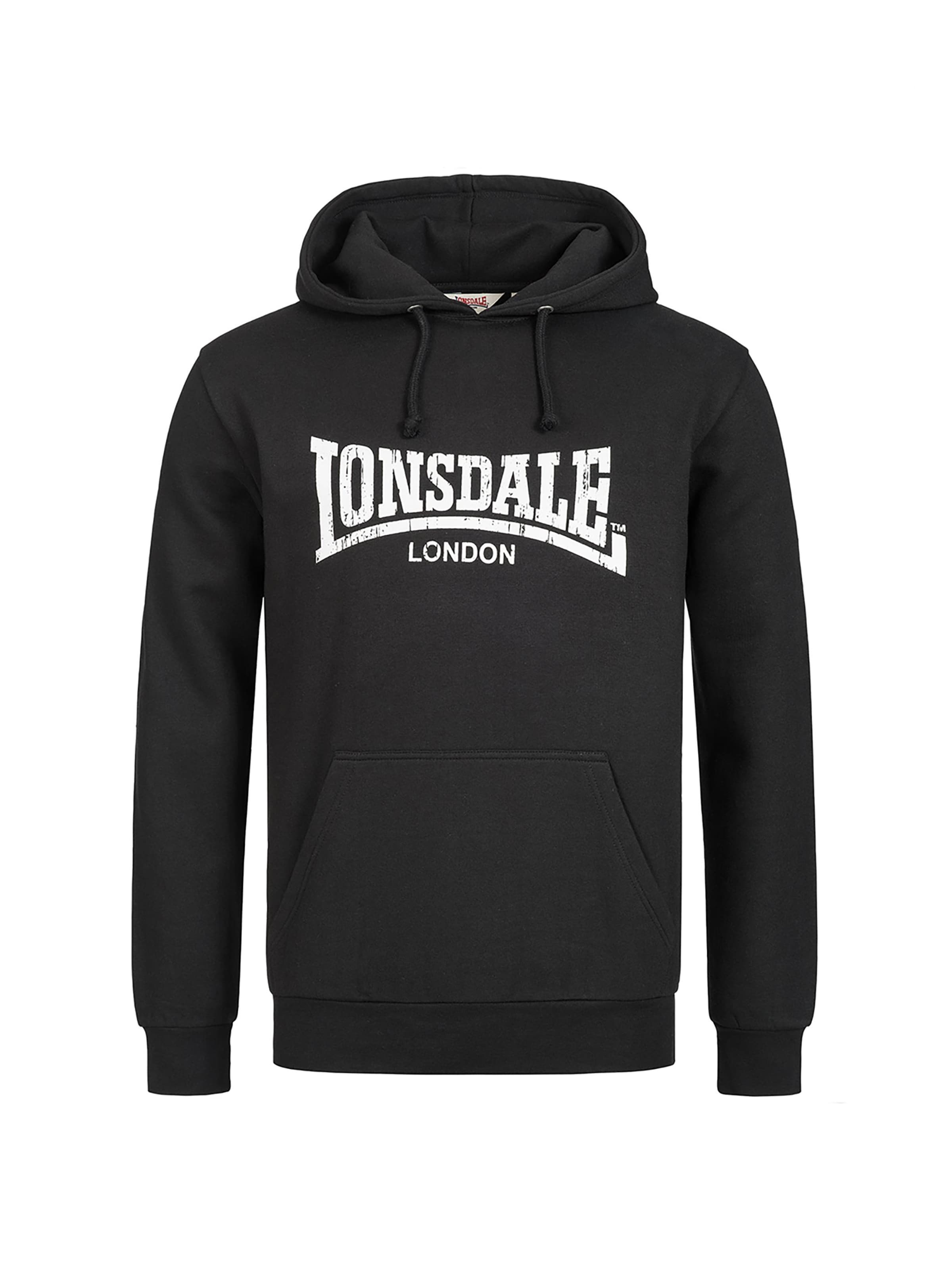 LONSDALE Bluzka sportowa 'Wolterton' w kolorze czarny: przód