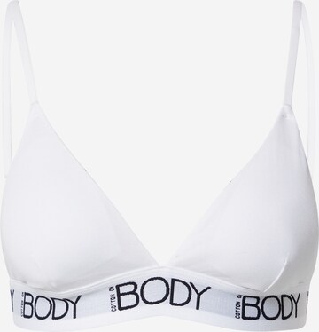 Cotton On Body Triangle Bra in White: front