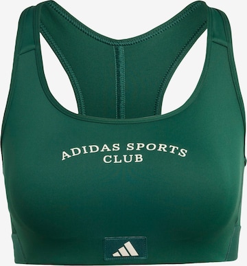 Bustier Soutien-gorge de sport 'Sports Club' ADIDAS PERFORMANCE en vert : devant