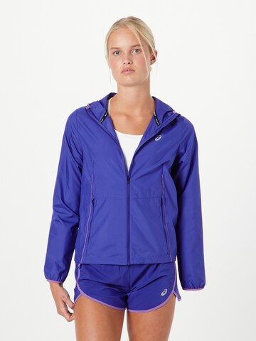 ASICS Sports jacket in Blue: front