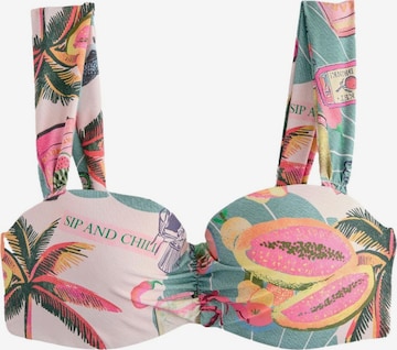 zaļš Next Bandeau Bikini augšdaļa: no priekšpuses