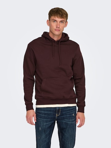 Only & Sons Sweatshirt 'ONSCONNOR' in Rot: Vorderseite