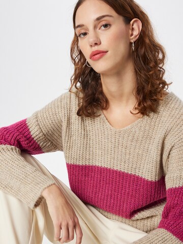 ZABAIONE Sweter 'Luisa' w kolorze beżowy