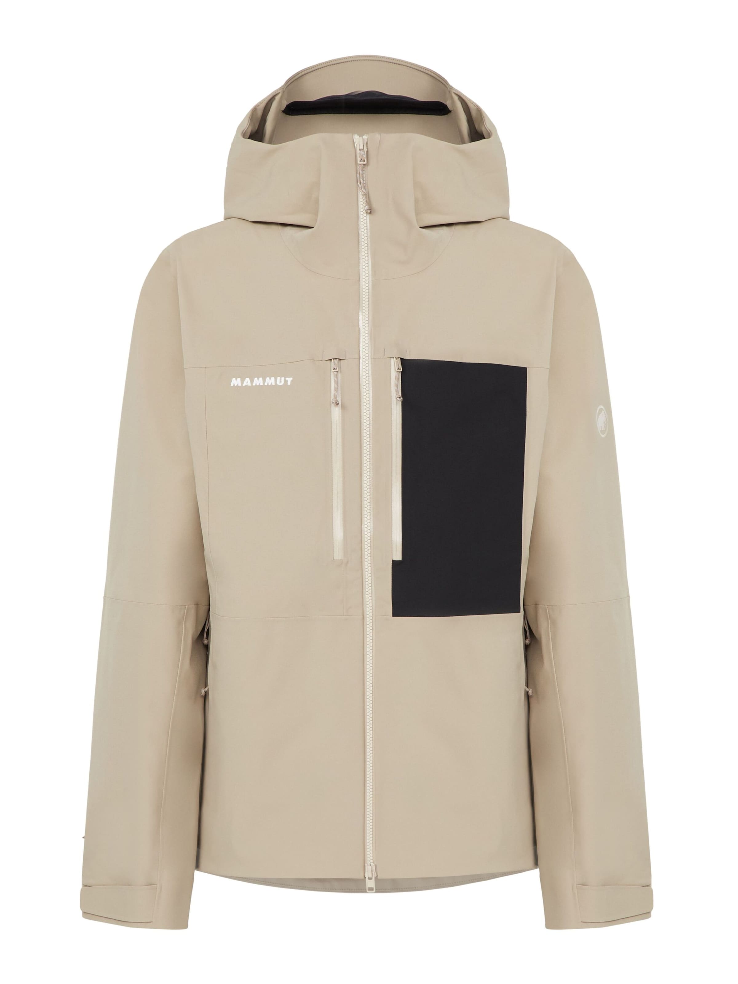 MAMMUT Outdoor jacket in Beige: front