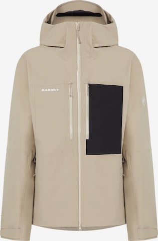 MAMMUT Outdoor jacket in Beige: front