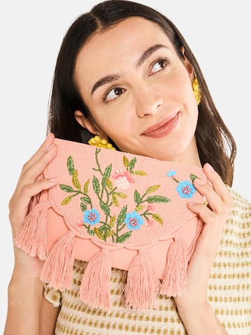 NALì Clutch 'POCHETTE' in Roze: voorkant