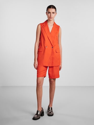 PIECES Suit vest 'Tally' in Orange