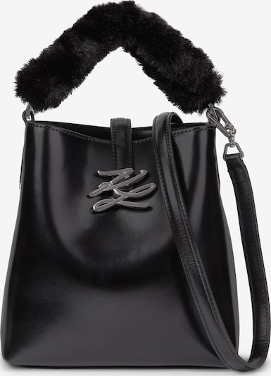 Karl Lagerfeld Pussukkalaukku koossa One Size värissä meleerattu musta, Tuotenäkymä