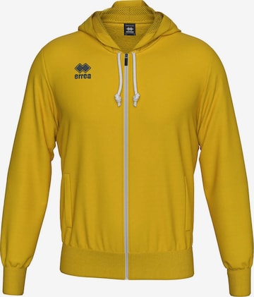 Errea Sports sweat jacket 'JACOB' in Yellow: front