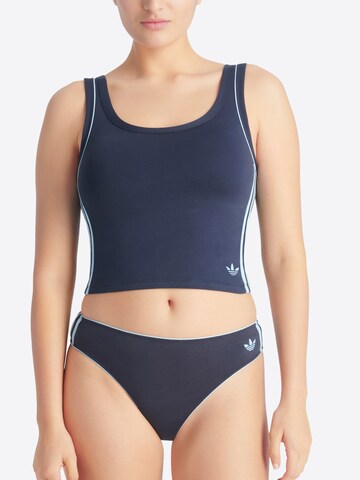 ADIDAS ORIGINALS String in Blue: front