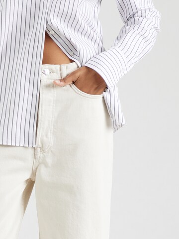 Samsøe Samsøe Wide leg Jeans 'Sashelly' in Beige