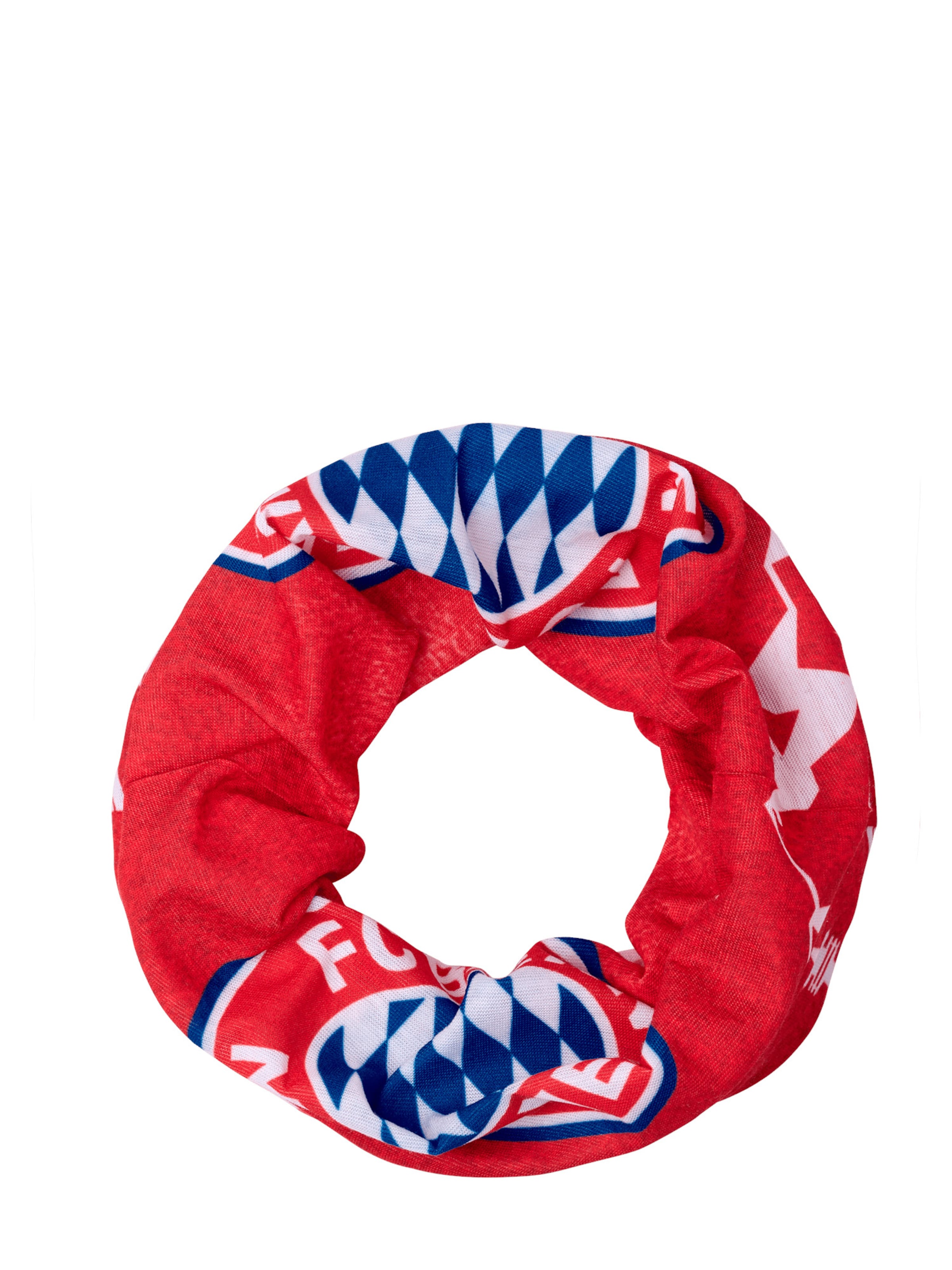 FC BAYERN MÜNCHEN Sportschal 'München Skyline' in Rot: Vorderseite