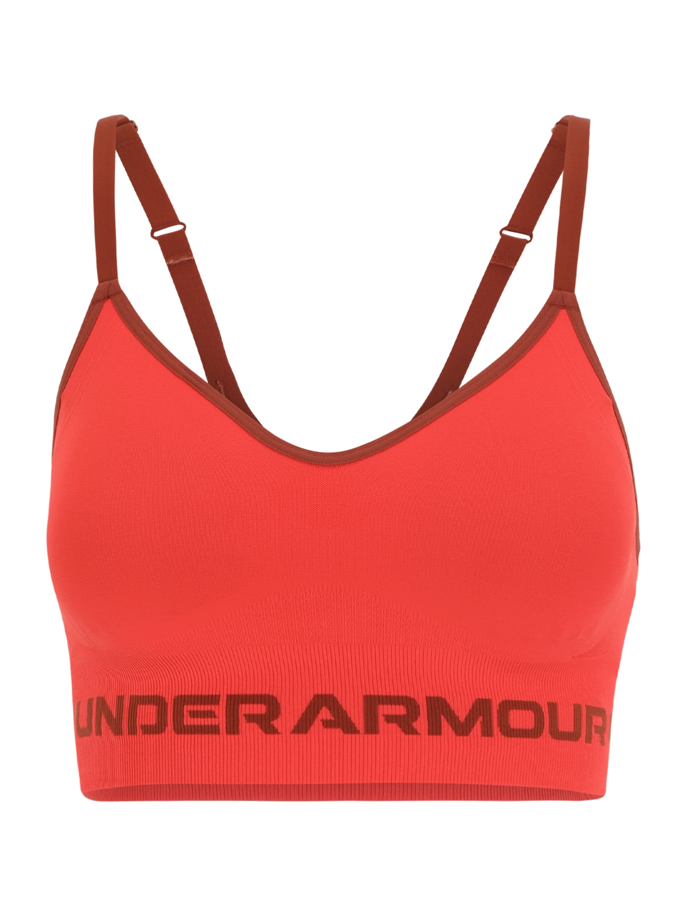 UNDER ARMOUR Sports Bra in Red: front
