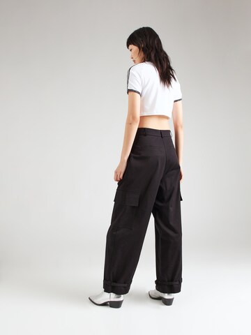 Wide Leg Pantalon cargo 'Saara' OH APRIL en noir