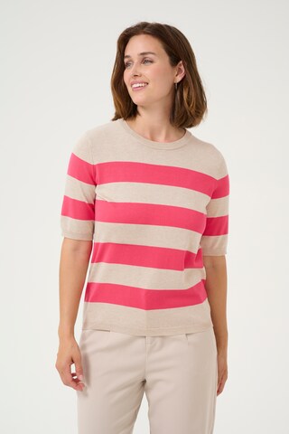 Pull-over 'Lizza' Kaffe en beige : devant
