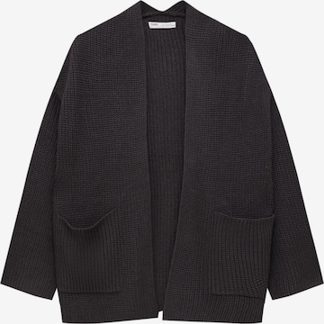 Cardigan Pull&Bear en noir : devant