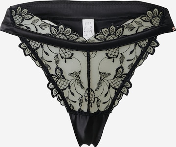 Hunkemöller - Tanga 'Inga' en negro: frente