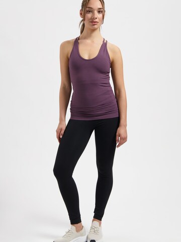 Urban Goddess Yoga & Activewear Sporttop 'Lyrais Yoga & Pilates' in Lila