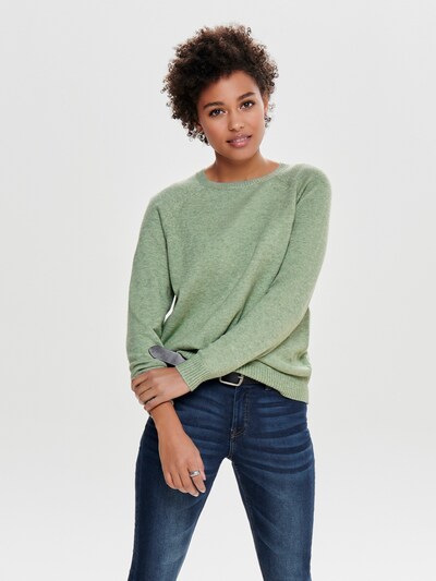 ONLY Pullover 'LESLY KINGS' in grün, Modelansicht