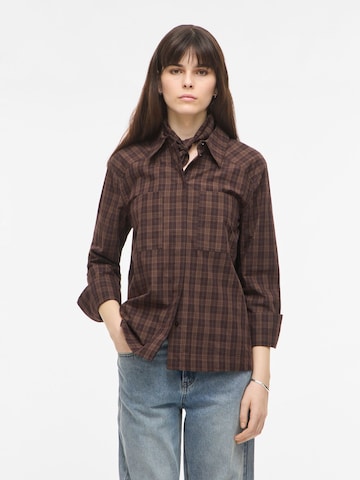 ROUGE EDIT Bluse i brun: forside