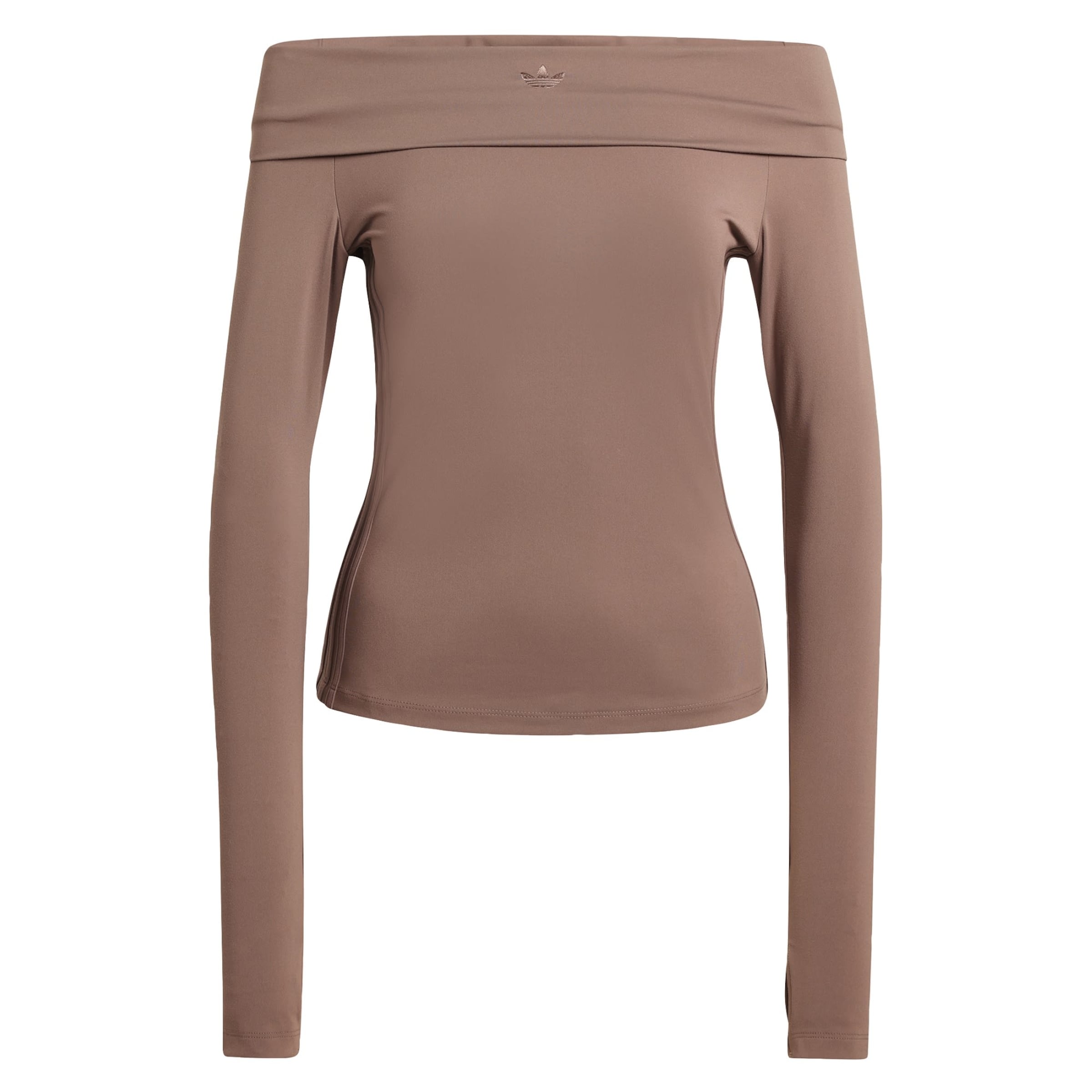 ADIDAS ORIGINALS Shirt in Brown: front