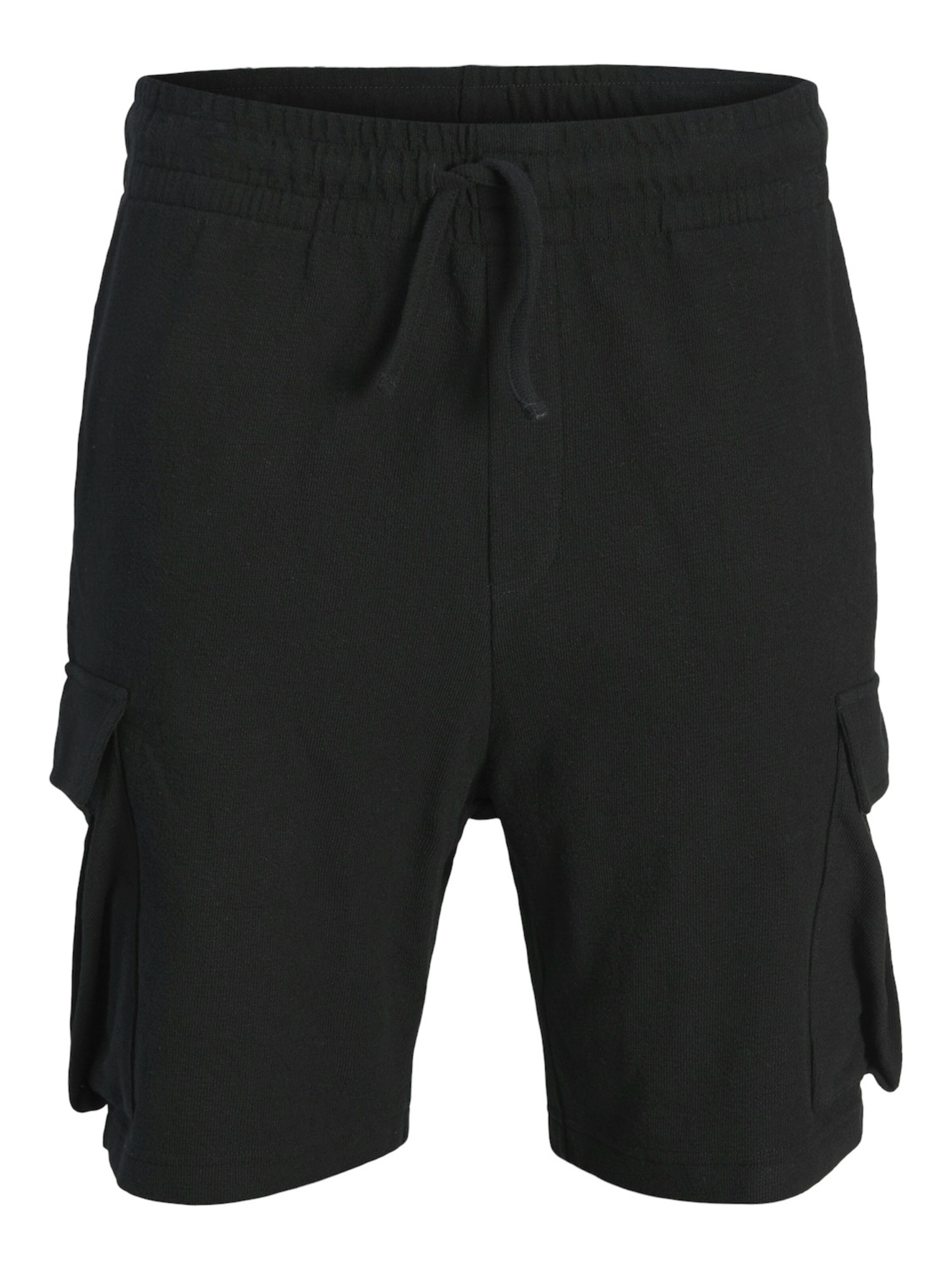 Coupe slim Pantalon 'Gordon' Jack & Jones Junior en noir : devant