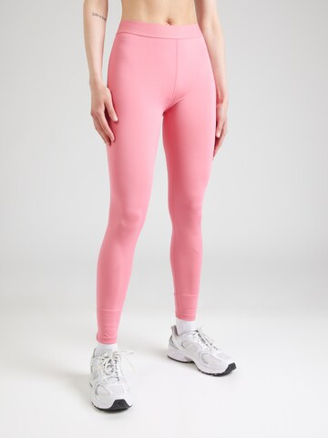 Skinny Pantaloni sportivi di 4F in arancione: frontale