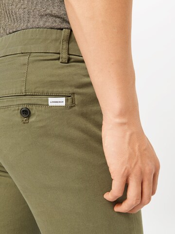 Lindbergh - Slimfit Calças chino 'Superflex' em verde