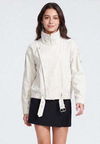 MYMO Between-season jacket in White: front