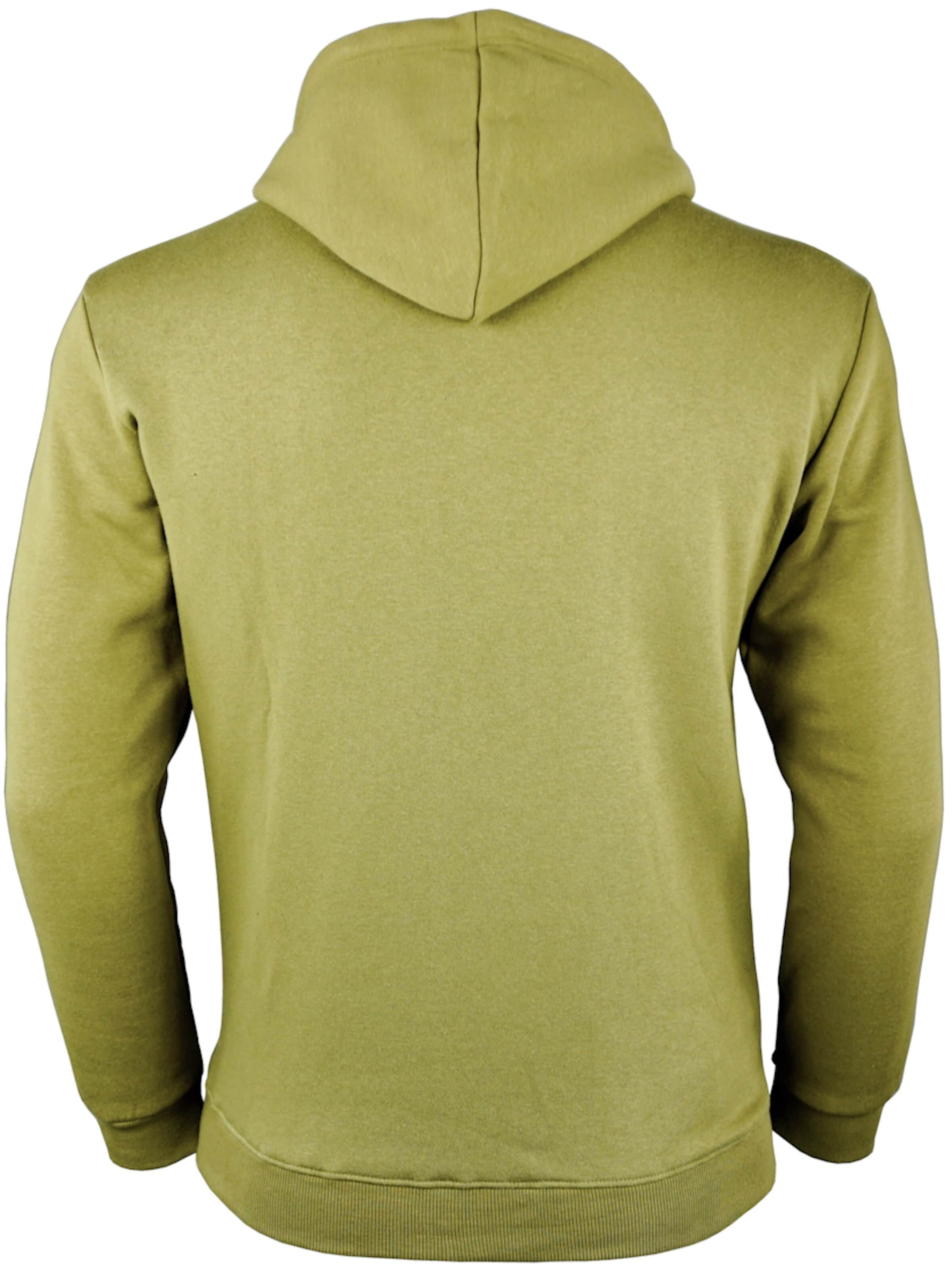 Sweat-shirt 'Kapuzenpullover H02 Fleece Hoodie' Guggen Mountain en vert