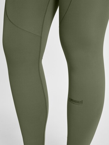 Hummel Skinny Workout Pants in Green