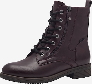 Bottines à lacets Tamaris en rouge : devant