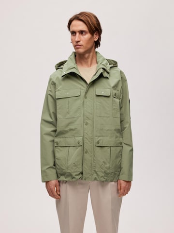 Veste mi-saison 'Hoye' SELECTED HOMME en vert : devant