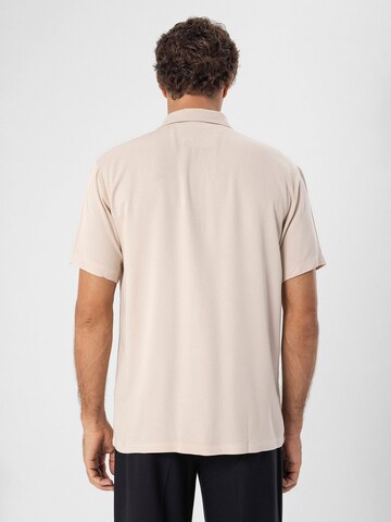 Antioch Regular Fit Hemd ' Collar' in Beige