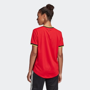 sarkans ADIDAS SPORTSWEAR Sportiska stila krekls 'RBFA Belgien Home EM 2020'