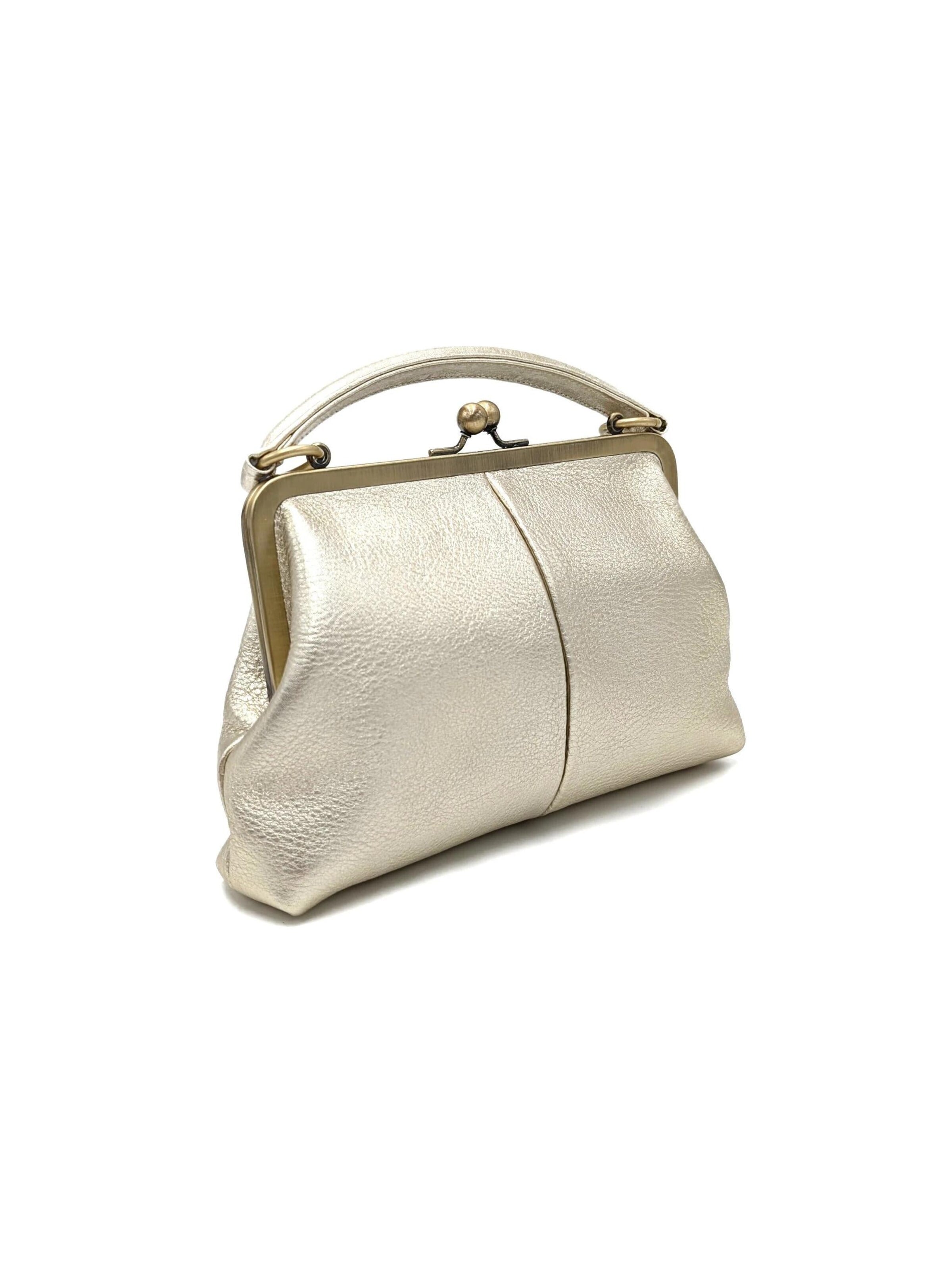 Sacs à main 'Kleine Olive – Leder Handtasche & Umhängetasche' Taschenkinder en or